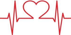 heart-shaped cardiogram